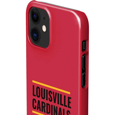 University of Louisville Cardinals Striped iPhone 12 Mini Lite Case