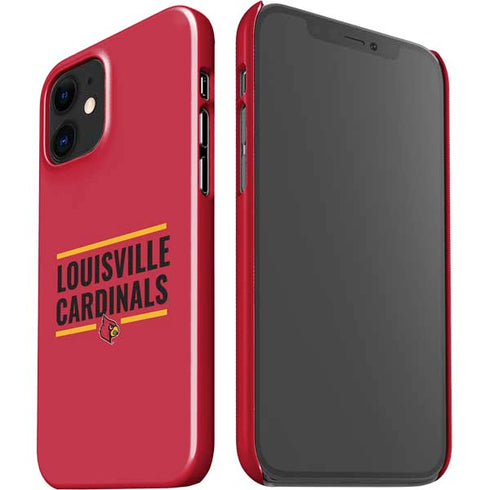 University of Louisville Cardinals Striped iPhone 12 Mini Lite Case