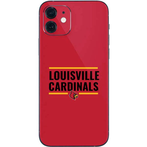 University of Louisville Cardinals Striped iPhone 12 Mini Skin