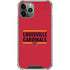 University of Louisville Cardinals Striped iPhone 12 Pro Clear Case