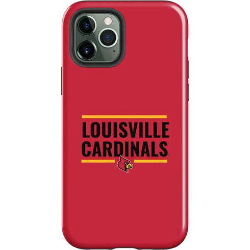 University of Louisville Cardinals Striped iPhone 12 Pro Impact Case