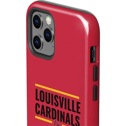 University of Louisville Cardinals Striped iPhone 12 Pro Impact Case