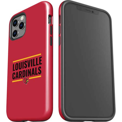 University of Louisville Cardinals Striped iPhone 12 Pro Impact Case
