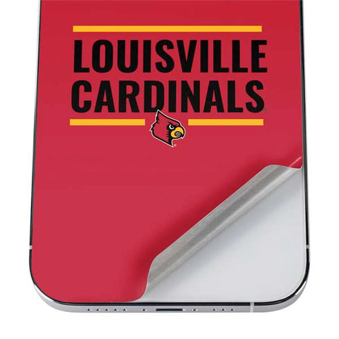University of Louisville Cardinals Striped iPhone 12 Pro Max Skin