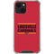 University of Louisville Cardinals Striped iPhone 13 Clear Case