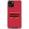 University of Louisville Cardinals Striped iPhone 13 Mini Clear Case