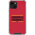 University of Louisville Cardinals Striped iPhone 13 Mini Clear Case