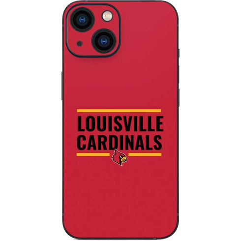 University of Louisville Cardinals Striped iPhone 13 Mini Skin