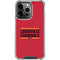 University of Louisville Cardinals Striped iPhone 13 Pro Clear Case