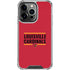 University of Louisville Cardinals Striped iPhone 13 Pro Clear Case