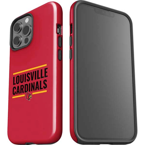 University of Louisville Cardinals Striped iPhone 13 Pro Max Impact Case