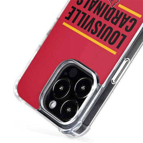 University of Louisville Cardinals Striped iPhone 13 Pro Max MagSafe Case