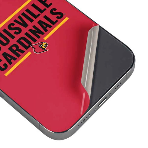 University of Louisville Cardinals Striped iPhone 13 Pro Max Skin