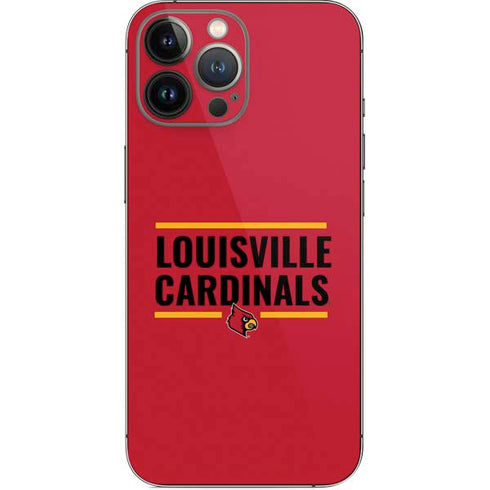 University of Louisville Cardinals Striped iPhone 13 Pro Max Skin