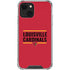 University of Louisville Cardinals Striped iPhone 14 Clear Case