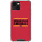University of Louisville Cardinals Striped iPhone 14 Plus Clear Case