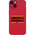 University of Louisville Cardinals Striped iPhone 15 Plus Skin