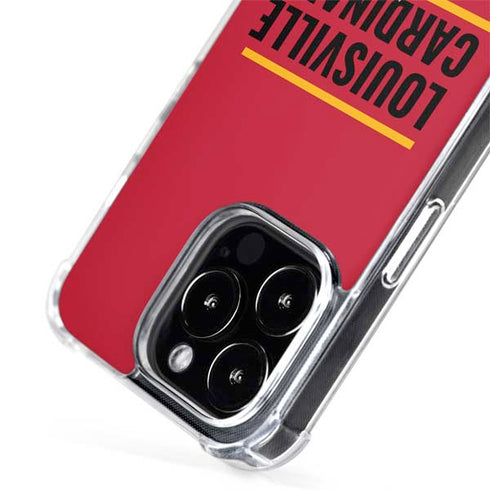 University of Louisville Cardinals Striped iPhone 15 Pro Max MagSafe Case