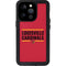 University of Louisville Cardinals Striped iPhone 14 Pro Waterproof Case