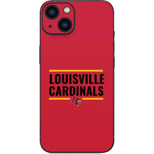 University of Louisville Cardinals Striped iPhone 14 Skin