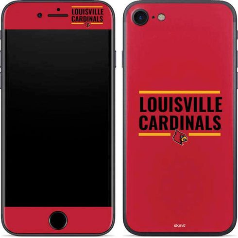 University of Louisville Cardinals Striped iPhone 8 Skin