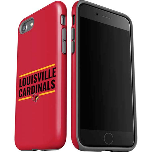 University of Louisville Cardinals Striped iPhone SE (2nd & 3rd Gen) Pro Case