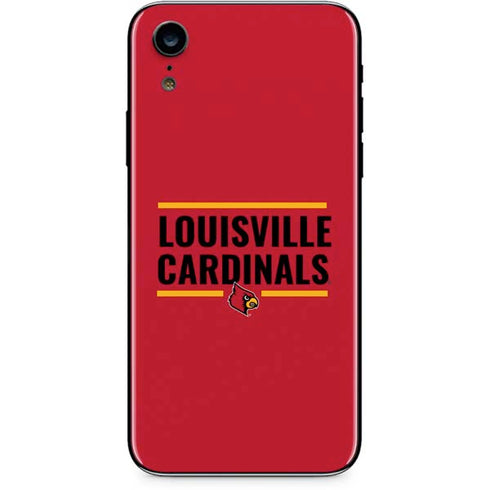 University of Louisville Cardinals Striped iPhone XR Skin