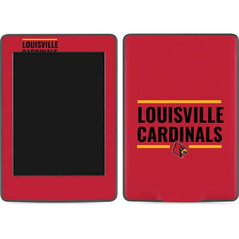 University of Louisville Cardinals Striped Amazon Kindle Skin