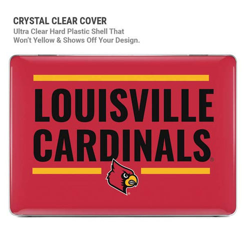 University of Louisville Cardinals Striped MacBook Air 15in (2023-2025) Case plus Skin