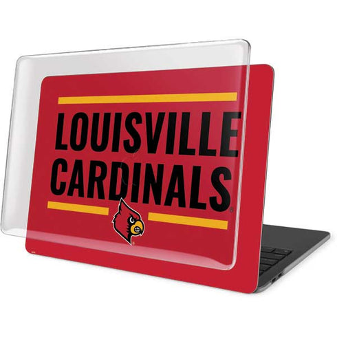 University of Louisville Cardinals Striped MacBook Pro 13in (2020) Case plus Skin