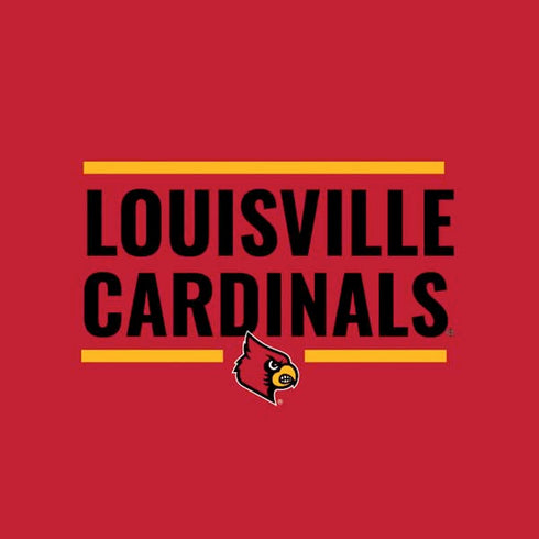 University of Louisville Cardinals Striped Moto E5 Play Skin