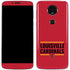 University of Louisville Cardinals Striped Moto E5 Plus Skin