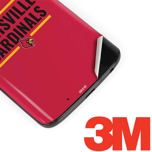 University of Louisville Cardinals Striped Moto G6 Skin