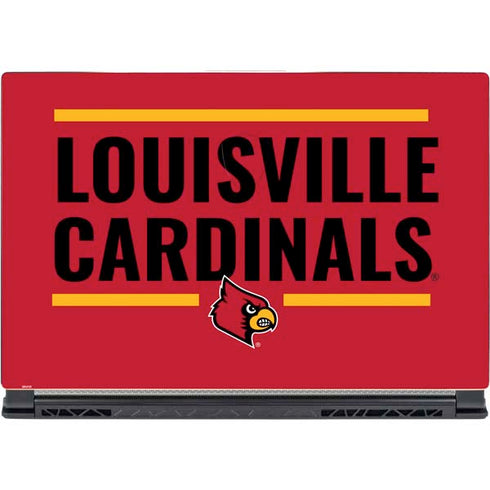 University of Louisville Cardinals Striped MSI GS65 Stealth Laptop Skin