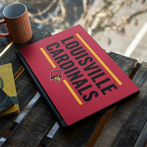 University of Louisville Cardinals Striped MSI GS65 Stealth Laptop Skin