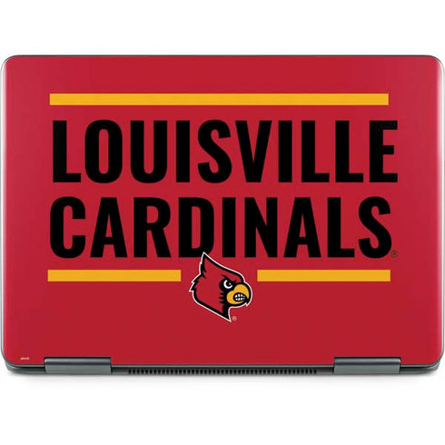 University of Louisville Cardinals Striped Notebook 9 Pro 13in (2017) Skin