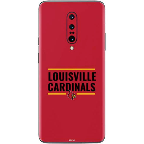 University of Louisville Cardinals Striped OnePlus 7 Pro Skin