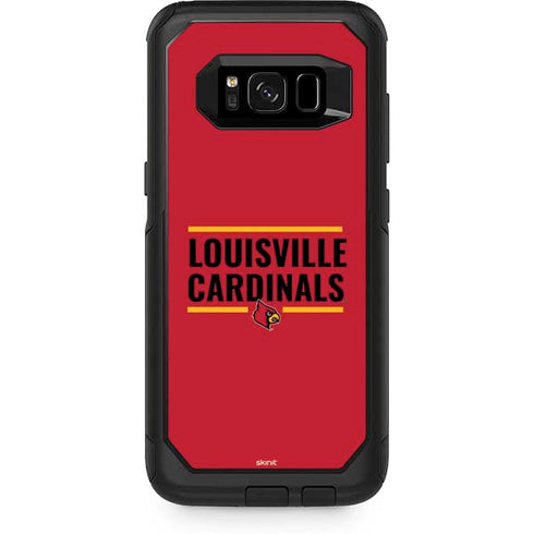 University of Louisville Cardinals Striped Otterbox Commuter Galaxy Skin