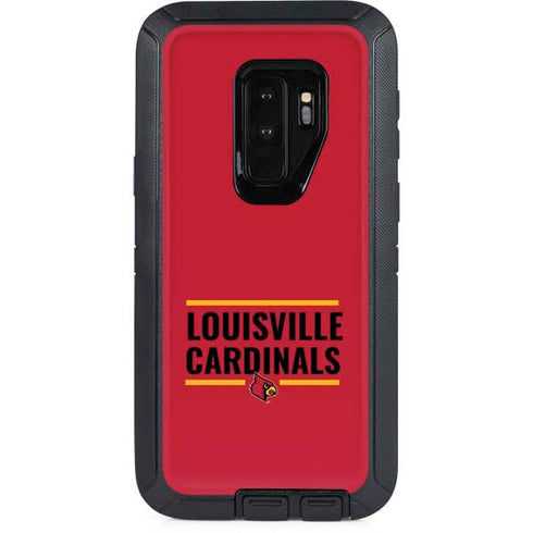 University of Louisville Cardinals Striped Otterbox Defender Galaxy Skin