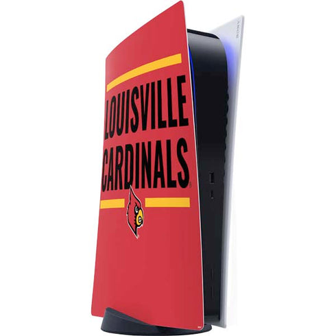 University of Louisville Cardinals Striped PS5 Digital Edition Console Skin