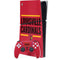 University of Louisville Cardinals Striped PS5 Slim Digital Edition Bundle Skin