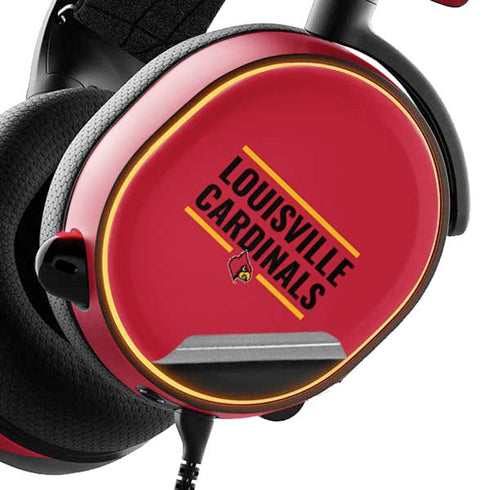 University of Louisville Cardinals Striped SteelSeries Arctis 3 Skin