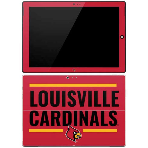 University of Louisville Cardinals Striped Surface Pro 3 Skin