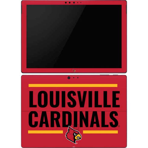 University of Louisville Cardinals Striped Surface Pro 6 Skin