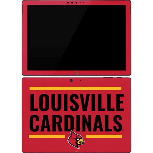 University of Louisville Cardinals Striped Surface Pro 7 Skin
