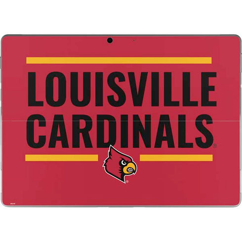 University of Louisville Cardinals Striped Surface Pro 9 Skin