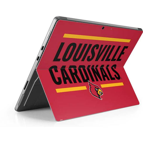 University of Louisville Cardinals Striped Surface Pro 9 Skin