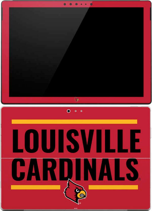 University of Louisville Cardinals Striped Surface Pro (2017) Skin