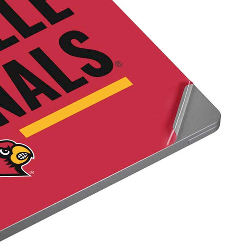 University of Louisville Cardinals Striped Universal Laptop 16.6in (13.4 x 9.7in) Skin