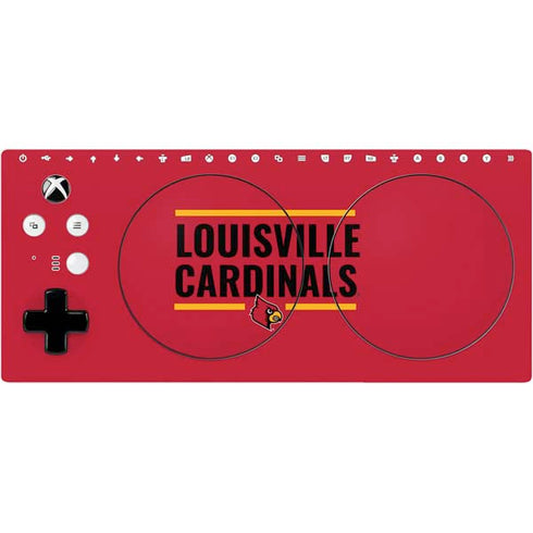 University of Louisville Cardinals Striped Xbox Adaptive Controller Skin